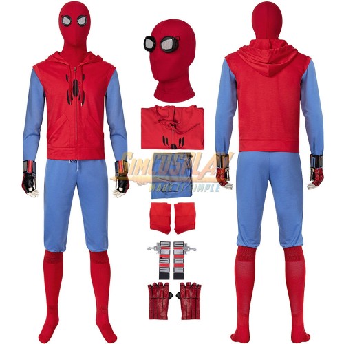 Spider-man Homecoming Dress Up Cosplay Costume Homemade Suit Ver.2