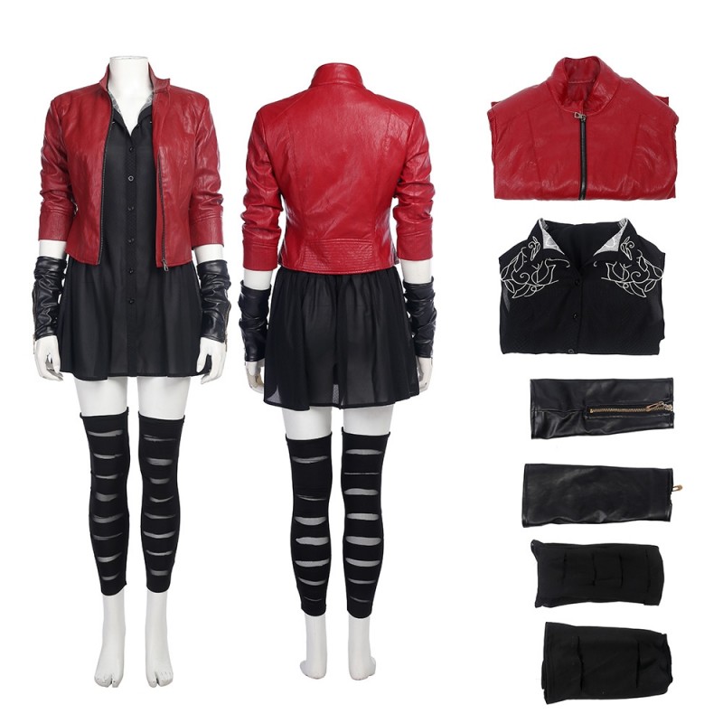 Scarlet Witch Outfit Cosplay Costume 